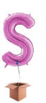 Grabo Balon folie litera S Roz 66 cm - articole-petreceri - 54,99 RON