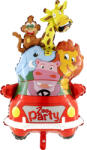 Grabo Balon folie supershape masina cu animale zoo 90 cm - articole-petreceri - 69,99 RON