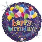 Grabo Balon folie rotund Happy Birthday baloane 46 cm