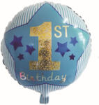 Balloons4party Balon folie prima aniversare albastru 45 cm