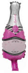 Balloons4party Balon folie Sticla Sampanie Roz 105 50 cm - articole-petreceri - 49,99 RON