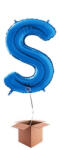 Grabo Balon folie litera S albastru 66 cm - articole-petreceri - 54,99 RON