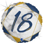 Grabo Balon folie rotund imprimat 18 ani majorat albastru 46 cm - articole-petreceri - 20,99 RON