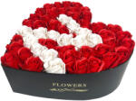 Colorissima Litera Z din Trandafiri in Cutie in Forma de Inima - colorissima - 139,00 RON