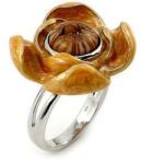 BeSpecial Inel argint 925 cu sticla de murano in forma de floare (ISX0153_3708)