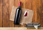 Persona Tapet Premium Canvas - Prezentare sticla de vin si pahar - tapet-canvas - 480,00 RON