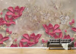 Persona Tapet Premium Canvas - Flori colorate si lebede - tapet-canvas - 720,00 RON