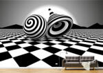 Persona Tapet Premium Canvas - Randare 3d abstract tabla de sah - tapet-canvas - 720,00 RON