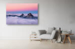 Persona Tablou Canvas - Varful muntelui deasupra cetii - tapet-canvas - 100,00 RON