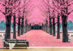 Persona Tapet Premium Canvas - Printre pomii cu frunze roz - tapet-canvas - 340,00 RON