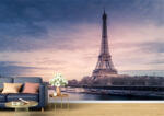Persona Tapet Premium Canvas - Turnul Eiffel sub cerul colorat - tapet-canvas - 340,00 RON