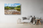 Persona Tablou Canvas - Peisaj de vara cu lac si munte - tapet-canvas - 100,00 RON