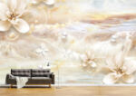 Persona Tapet Premium Canvas - Abstract flori crem - tapet-canvas - 480,00 RON
