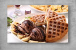Persona Tablouri Canvas Food - Waffles si inghetata - tapet-canvas - 120,00 RON
