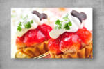 Persona Tablouri Canvas Food - Cosulet cu frisca si capsuni - tapet-canvas - 100,00 RON