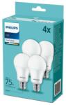 Philips A60 E27 10W 4000K 4x (P4399)