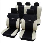 Petex Set complet huse scaune universale (fata-spate) bej-negru Wave PETEX (22874809PX)