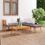 vidaXL Set mobilier de grădină cu perne, 6 piese, lemn masiv acacia (3087005) - vidaxl