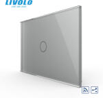 LIVOLO Intrerupator tactil simplu cap scara cruce wireless Livolo, standard italian (VL-FC1SR-3G-P901-3I)