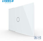 LIVOLO Intrerupator tactil simplu cap scara cruce wireless Livolo, standard italian (VL-FC1SR-3G-P901-3W)