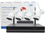 PNI Kit supraveghere video PNI House WiFi660 NVR 8 canale si 4 camere wireless de exterior 3MP, P2P, IP66 (PNI-WF660) - pcone