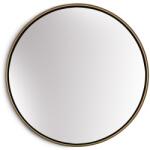 Casa Chic Fournier Oglindă de perete cu ramă metalică rotundă 58, 8 x 58, 8 cm (EL-MIR-MET-60X60-GLD) (EL-MIR-MET-60X60-GLD) - electronic-star
