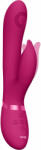 VIVE Vibrator Aimi Triple Action Vibrating Pulse-Wave Stimulator Silicon Roz 22.3 cm Vibrator