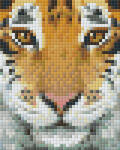 Pixelhobby Pixel szett 1 normál alaplappal, színekkel, tigris