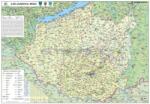 Stiefel A Dél-Dunántúli régió térképe, tűzhető, keretes
