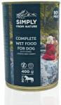 Simply from Nature Hrana umeda pentru caini, carne de cal, seminte de in si morcov 6 x 400 g
