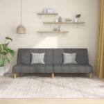 vidaXL Canapea extensibilă cu 2 locuri, gri deschis, țesătură (337477) Canapea