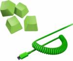 Razer PBT Keycap + Coiled Cable Upgrade Set - Green - US/UK (RC21-01490700-R3M1)