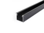TOPMET Linea-in20 süllyesztett fekete ALU LED profil Topmet (SL E4020021)