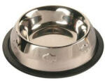 TRIXIE Stainless Steel - Dombor nyomott, fémtál macskák részére (0, 2l /Ø15cm)