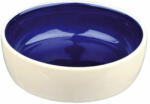 TRIXIE Ceramic Bowl - kerámia tál (fehér, kék) macskák részére (0, 3l /Ø13cm)