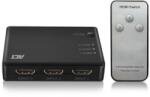 ACT 3 портов HDMI суич ACT AC7845, 4K@60Hz, USB, Дистанционно, Черен (EWENT-ACT-SPLIT-AC7845) - megamag
