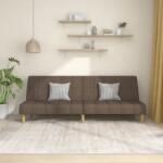 vidaXL Canapea extensibilă cu 2 locuri, gri taupe, material textil (337487) Canapea