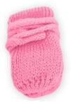 Baby Nellys Mănuși tricotate de iarnă bebeluși BABY NELLYS - roz / zmeură