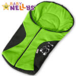 Baby Nellys Sac de dormit Baby Nellys ® POLAR - nu doar pentru scaunul auto - verde ursuleți