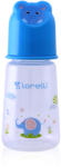 Lorelli Baby sticlă Lorelli 125 ml cu un animal în formă capac ALBASTRU