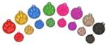 Mytag Medalion personalizat Banut Colorat cu Labuta, gravare inclusa (Dimensiune Medalion: Mic, Culoare Medalion: Rosu)