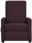 vidaXL Fotoliu de masaj, violet, material textil (338997)