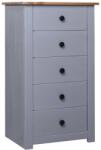 vidaXL Servantă, gri, 46 x 40 x 89 cm, lemn de pin, gama Panama (282650) Comoda