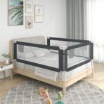 vidaXL Balustradă de protecție pat copii, gri închis, 190x25 cm textil (10232)
