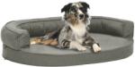 vidaXL Saltea ergonomică pat de câini, gri, 75x53 cm, aspect de in (171296) - comfy