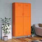 vidaXL Șifonier, portocaliu, 90x50x180 cm oțel (336246) - comfy Garderoba