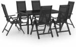 vidaXL Set mobilier de grădină, 7 piese, antracit, aluminiu (3070637) - comfy