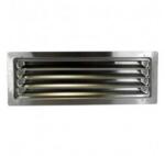 Dalap Műanyag szellőzőrács karima nélkül, fix zsaluval és rovarhálóval 204x204 mm, fehér (3251)