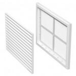 Dalap Rozsdamentes acélból készült szellőzőrács mechanikus szabályozással 260x240 mm (6099)