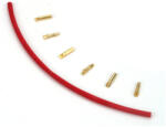 E-FLITE Conector E-flite placat cu aur de 2 mm cu contractare. tub (3 perechi) (EFLA248)
